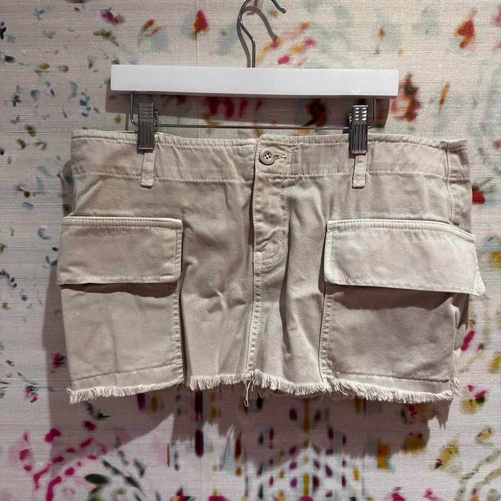 Free people micro mini cargo skirt